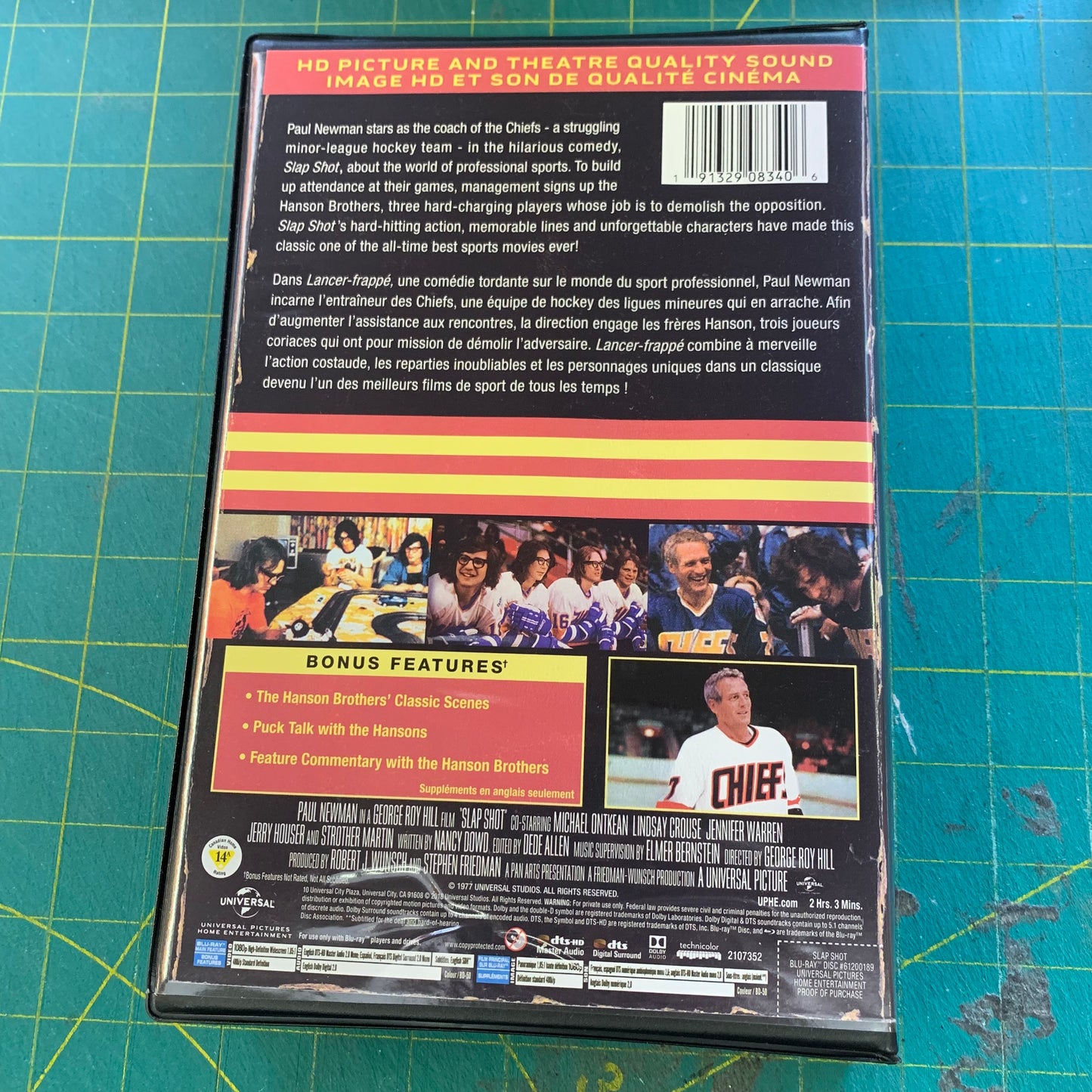 Slap Shot / Lancer-Frappé (Bluray in VHS retro box)