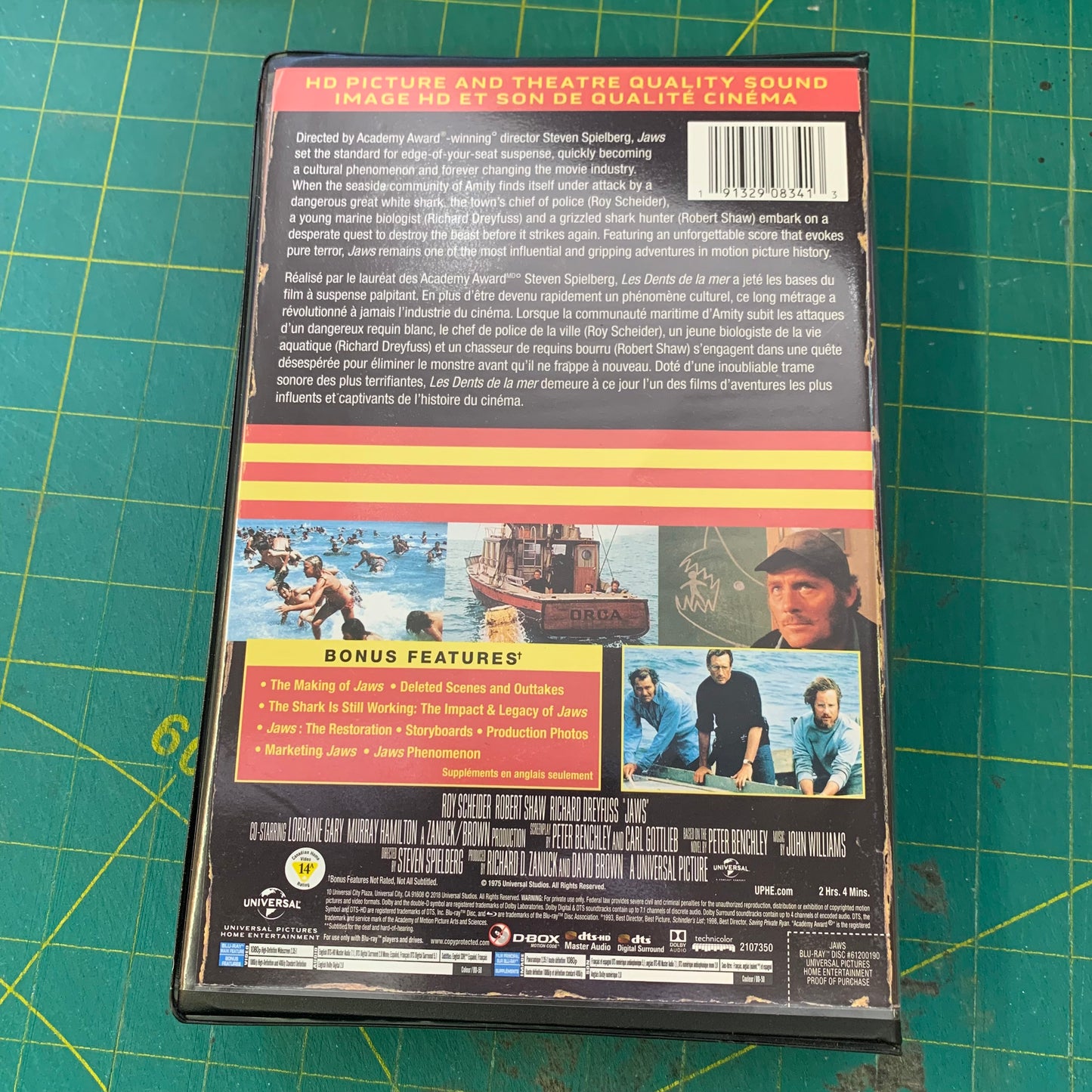 JAWS / Les Dents de la Mer (Bluray in VHS retro box)