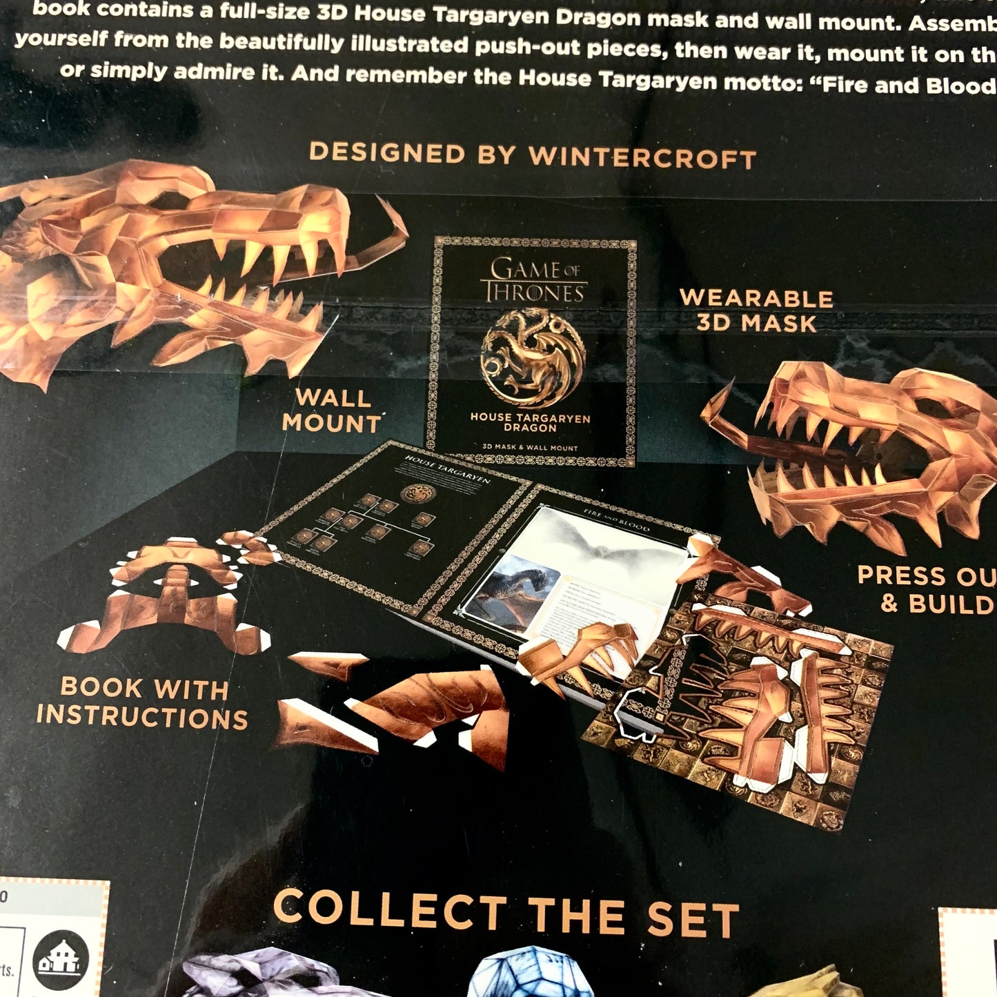 Game of Thrones 3D Mask (House Targaryen Dragon)