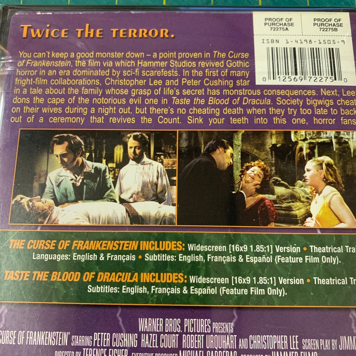 The Curse of Frankenstein / Taste The Blood of Dracula