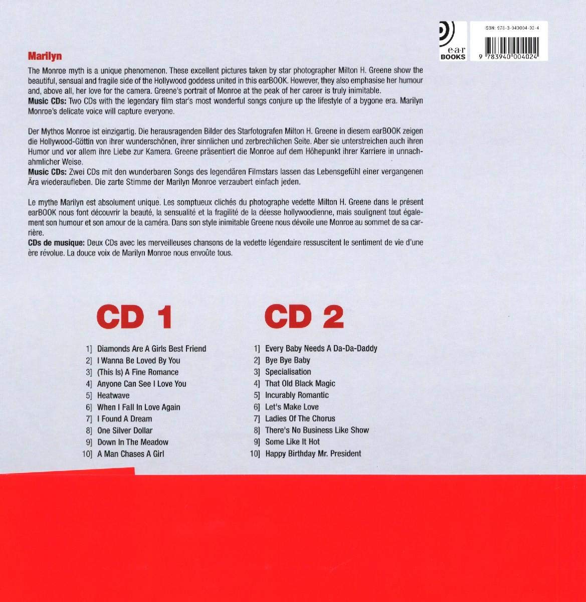 Marilyn Monroe - Incl. 2 CDs de musique