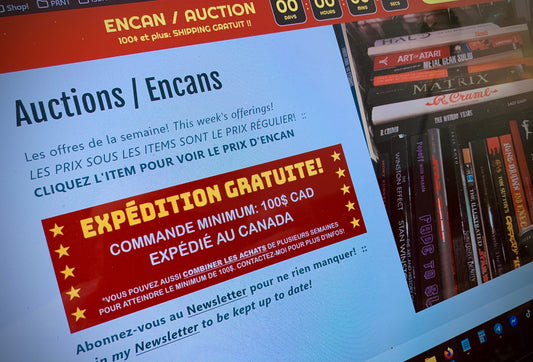 Livres, BD, Art, les encans en alternance on aime ça!