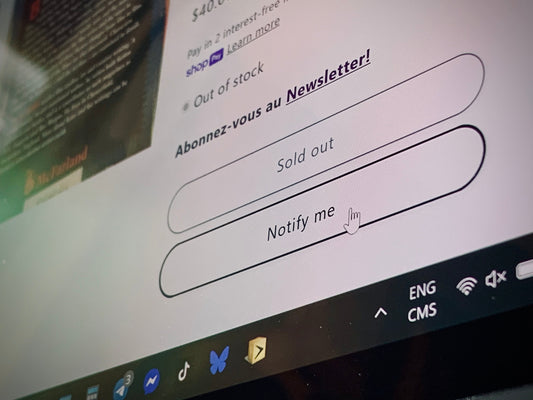 Notify Me! Recevez un courriel quand je restock un item...