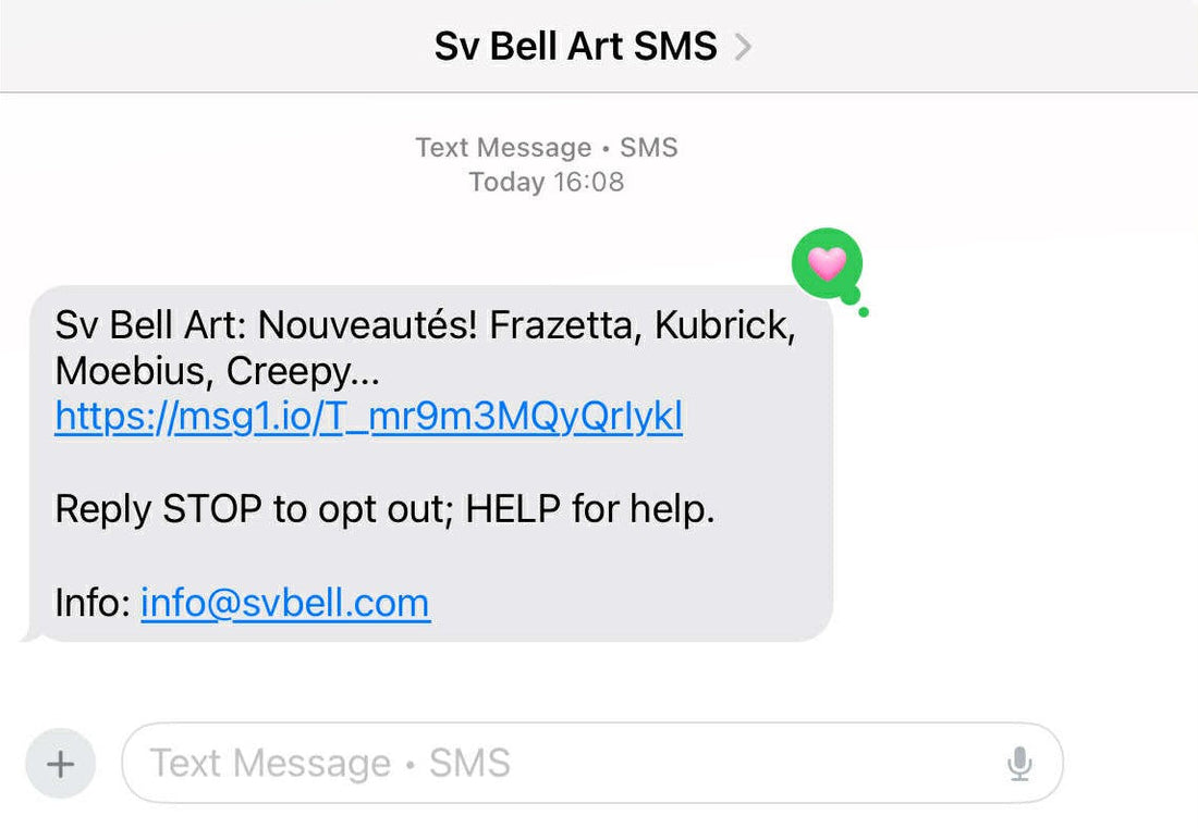 Textos et SMS maintenant dispos!