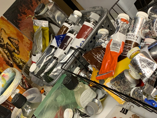 Quand tu peins, tu utilises quoi exactement?