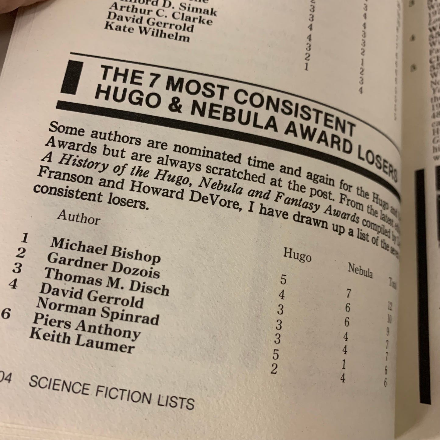 The Illustrated Book of Science Fiction Lists