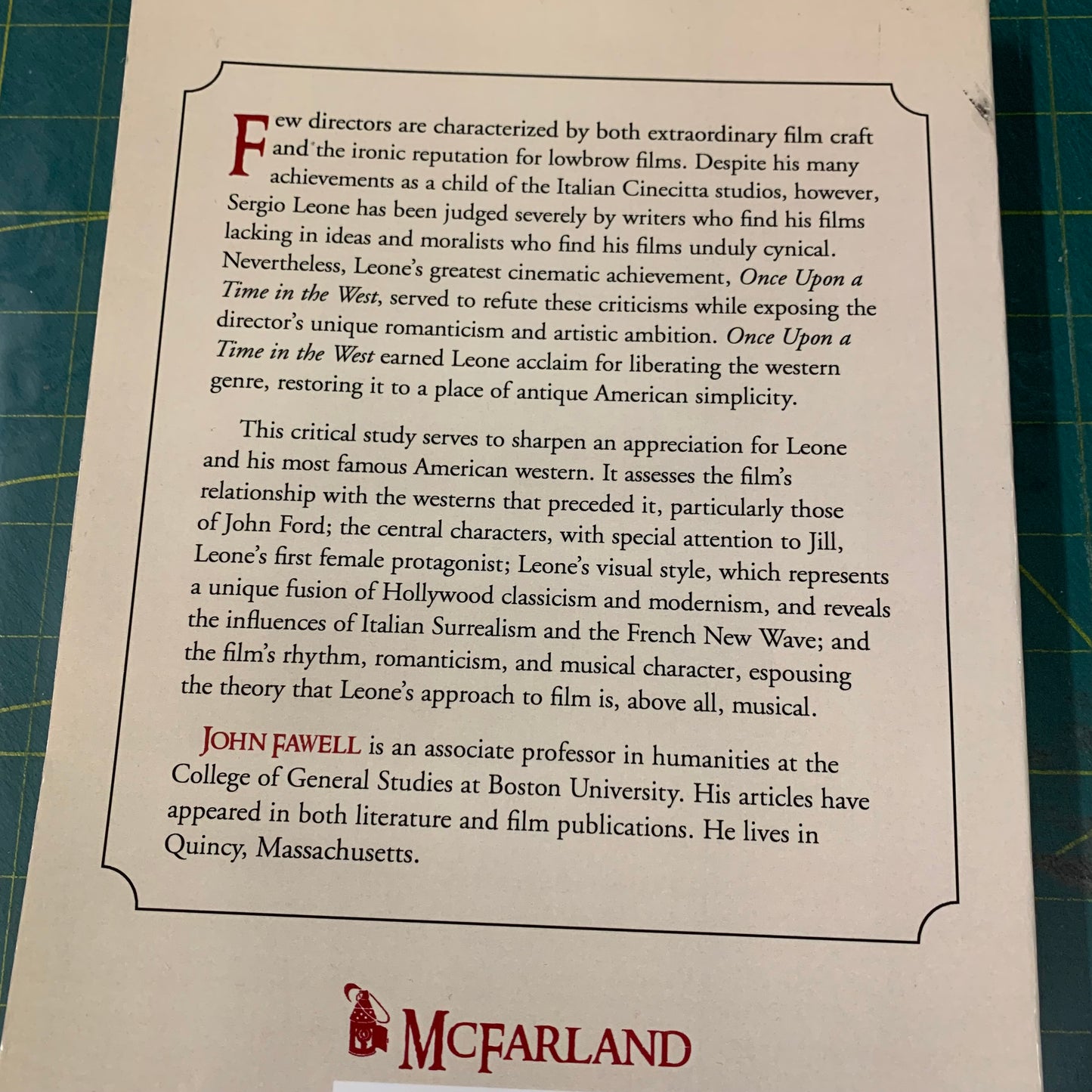 The Art of Sergio Leone’s Once Upon a Time in the West