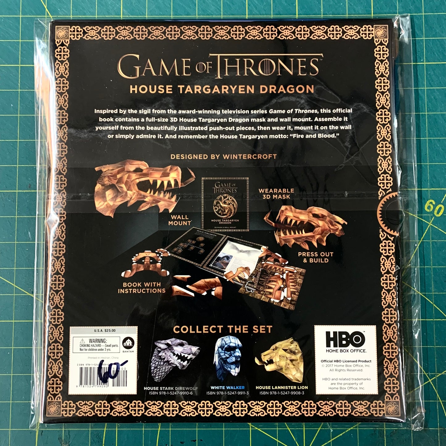 Game of Thrones 3D Mask (House Targaryen Dragon)