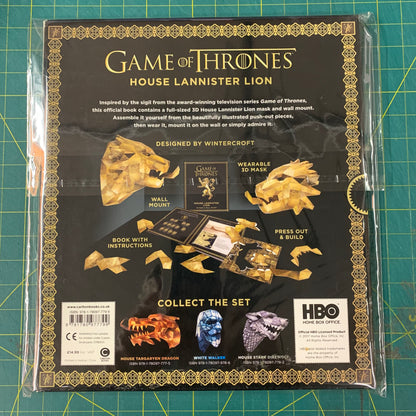Game of Thrones 3D Mask (House Lannister Lion)