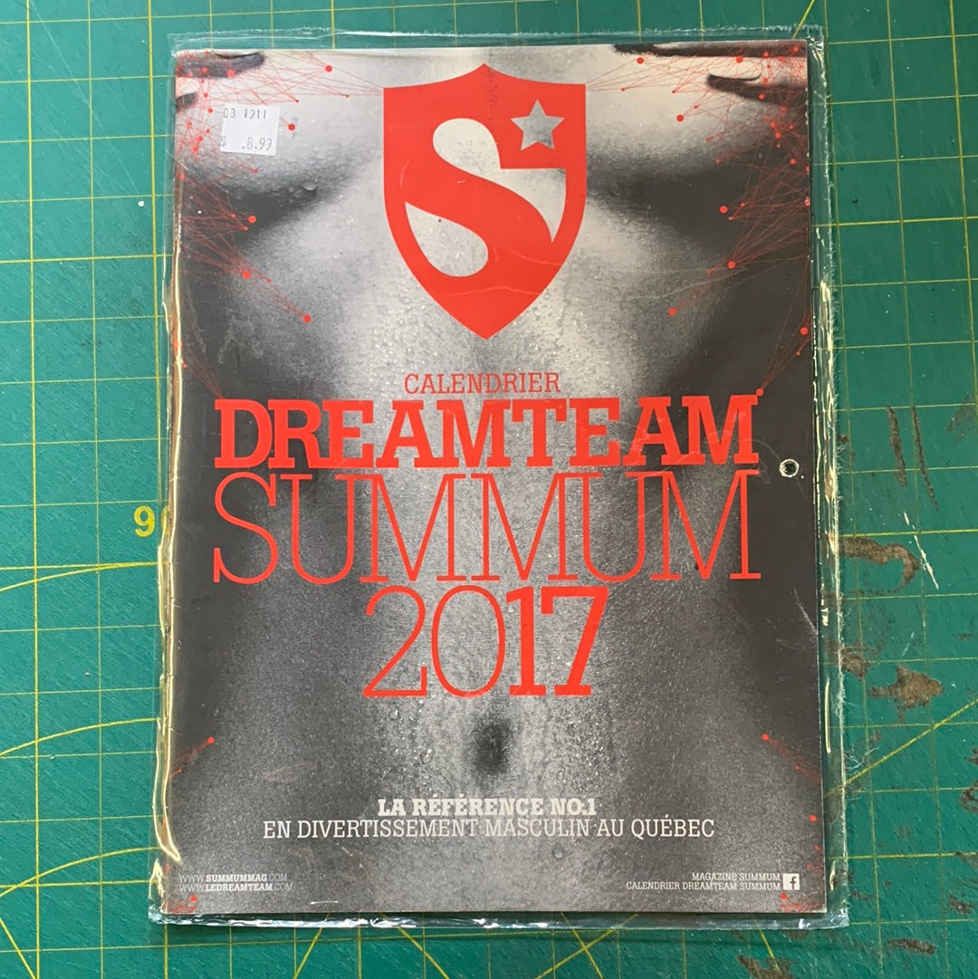 Calendrier Summum Dreamteam, 2017