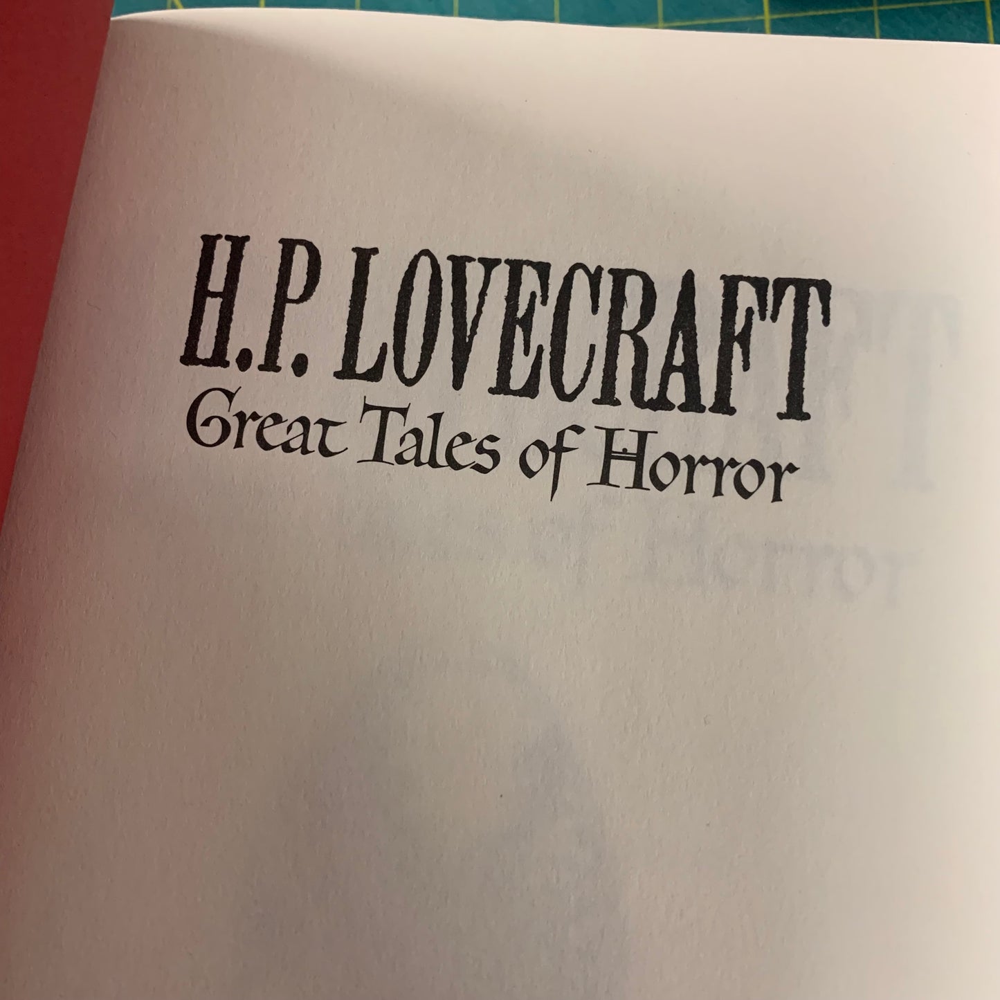 Great Tales of Horror: H. P. Lovecraft