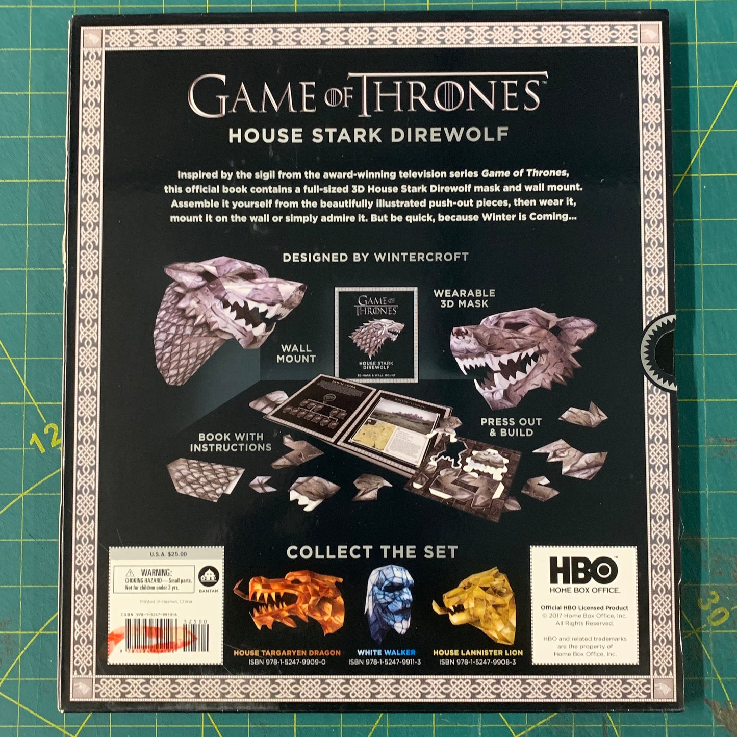 Game of Thrones 3D Mask (House Stark)
