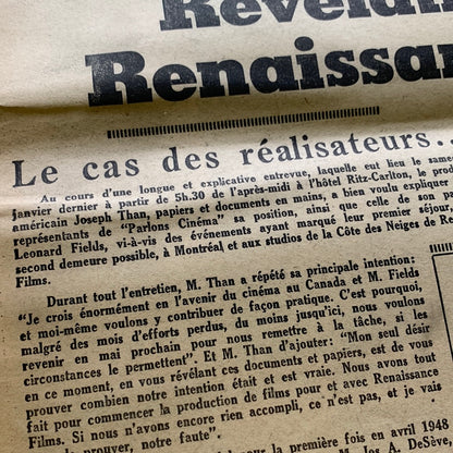 Journal Parlons Cinéma - Vol. 1 / No. 6 (Mars 1949)