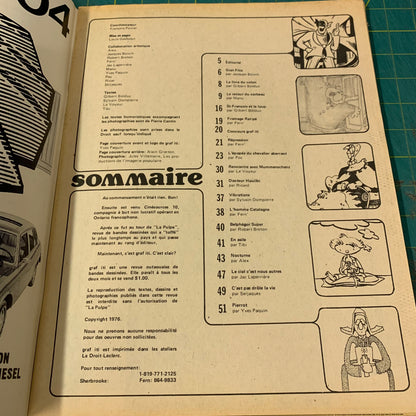 Graf iti (no. 1) Fanzine BD Québécoise 1976