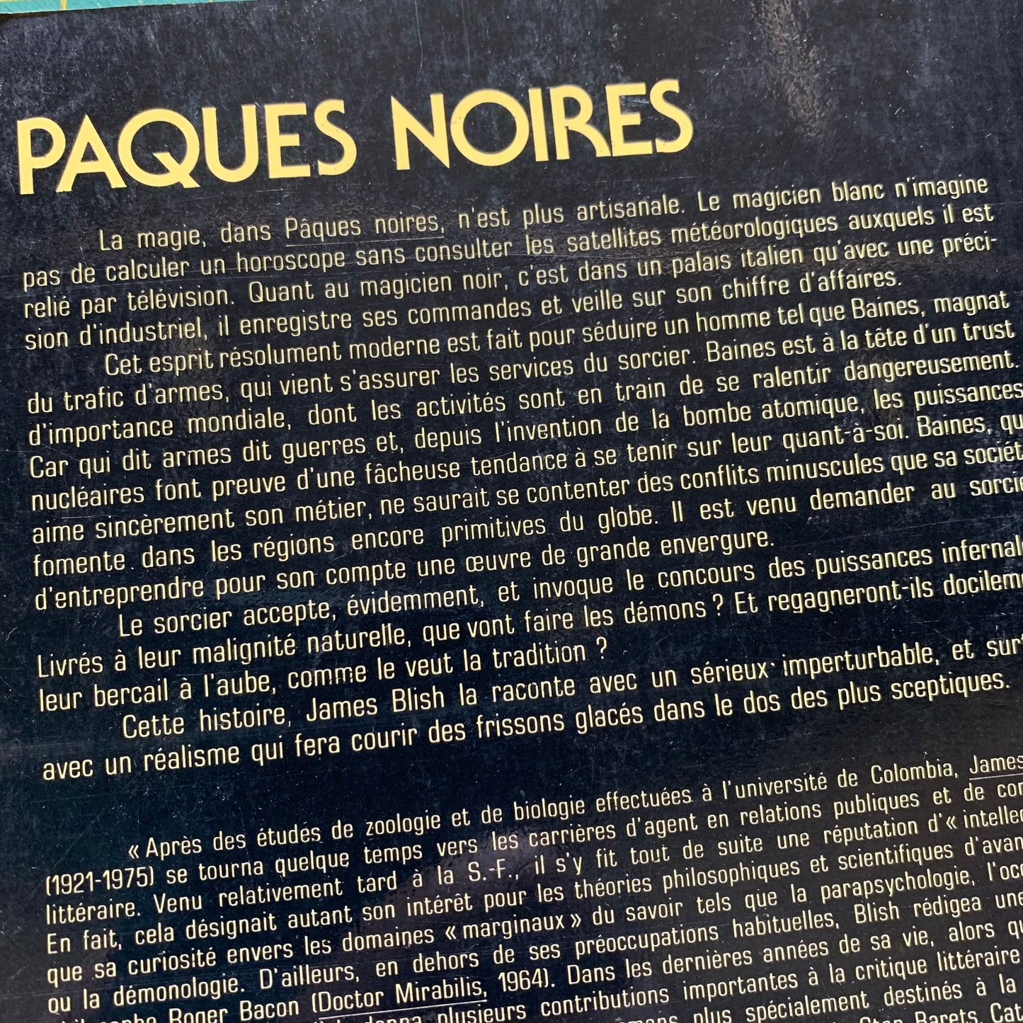 Pâques Noires — James Blish