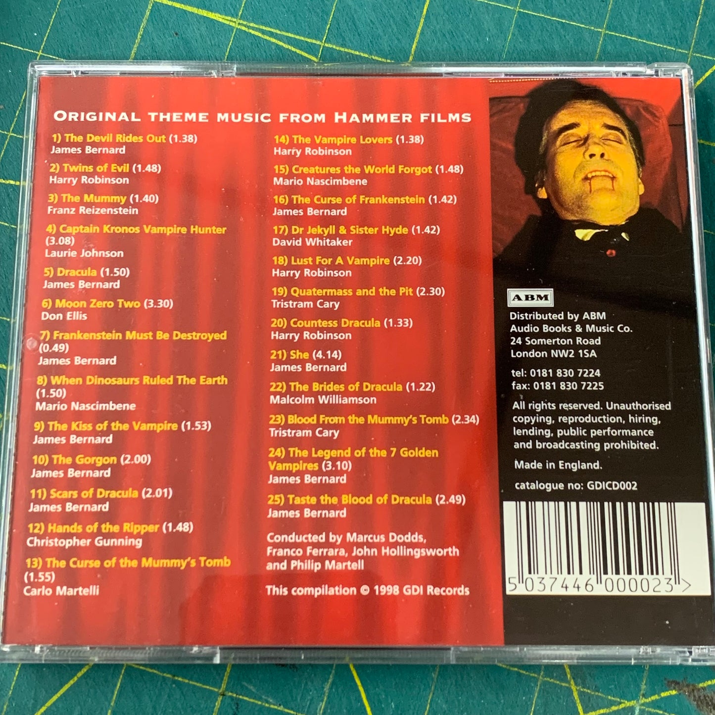 The Hammer Film Music Collection — Volumes 1 & 2 (CD)