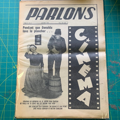 Journal Parlons Cinéma - Vol. 1 / No. 4 (Janvier 1949)