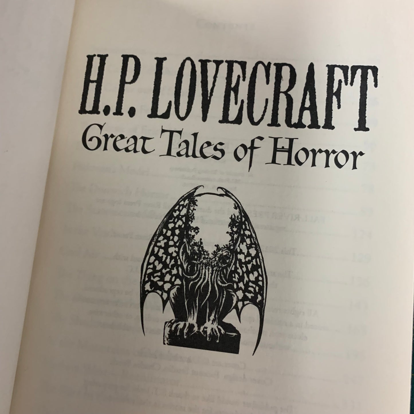 Great Tales of Horror: H. P. Lovecraft
