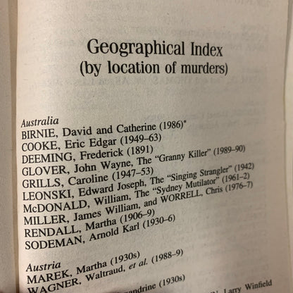 The encyclopedia of serial killers