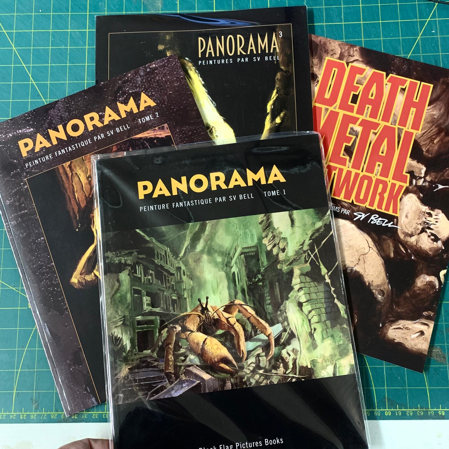 Lot 4 livres de peinture par Sv Bell