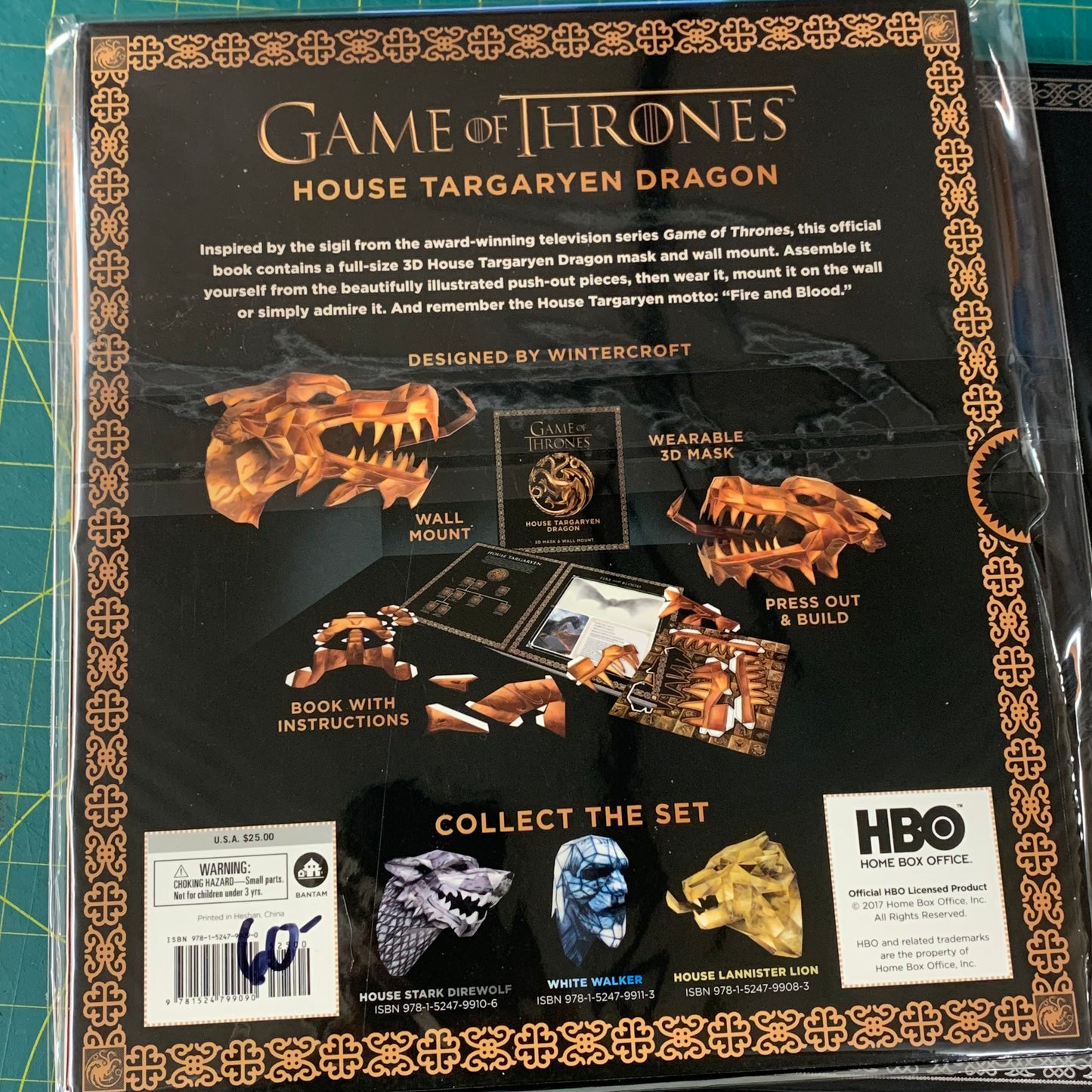 Série complète Game of Thrones 3D Masks (4 boxes)
