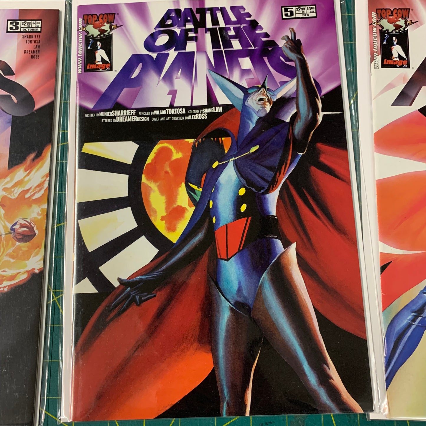 Lot 5 nos. Battle of the Planets