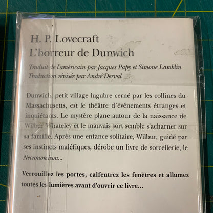 Lot 2 livres HP Lovecraft