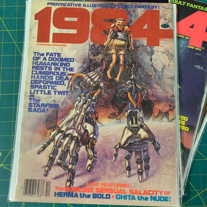 Lot 4 nos. “1984” Warren Magazine