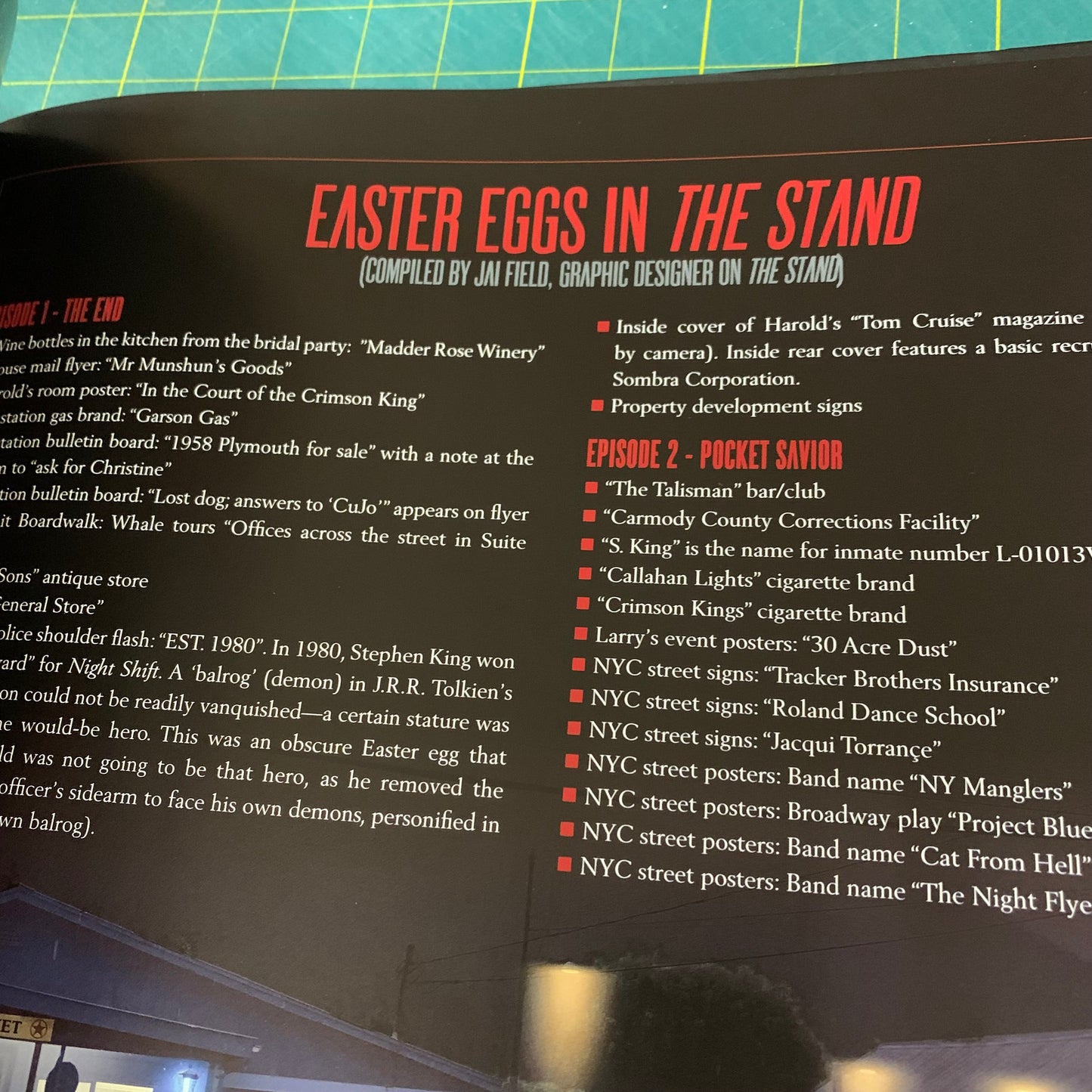 The Art and Making of The Stand