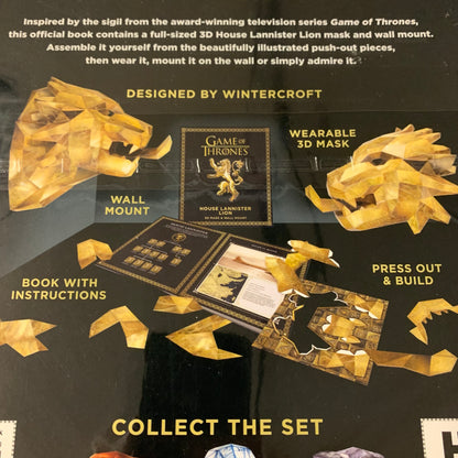 Game of Thrones 3D Mask (House Lannister Lion)