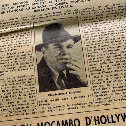 Journal Parlons Cinéma - Vol. 1 / No. 2 (Novembre 1948)