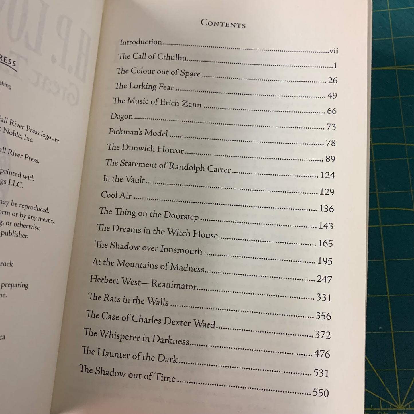 Great Tales of Horror: H. P. Lovecraft
