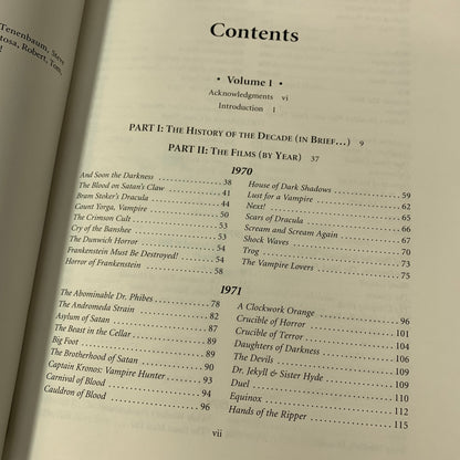 Horror Films of the 1970s (2 books set)