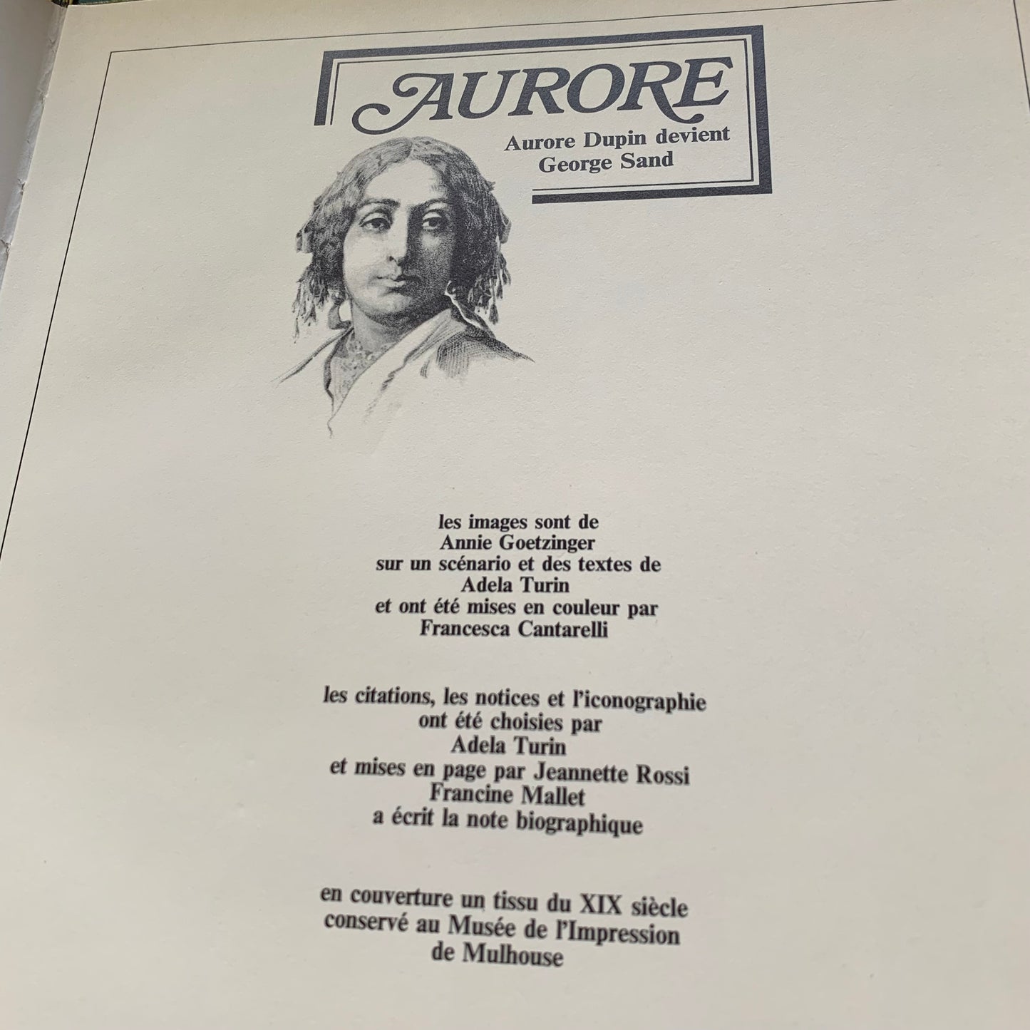 Aurore — Adela Turin / Annie Goetzinger