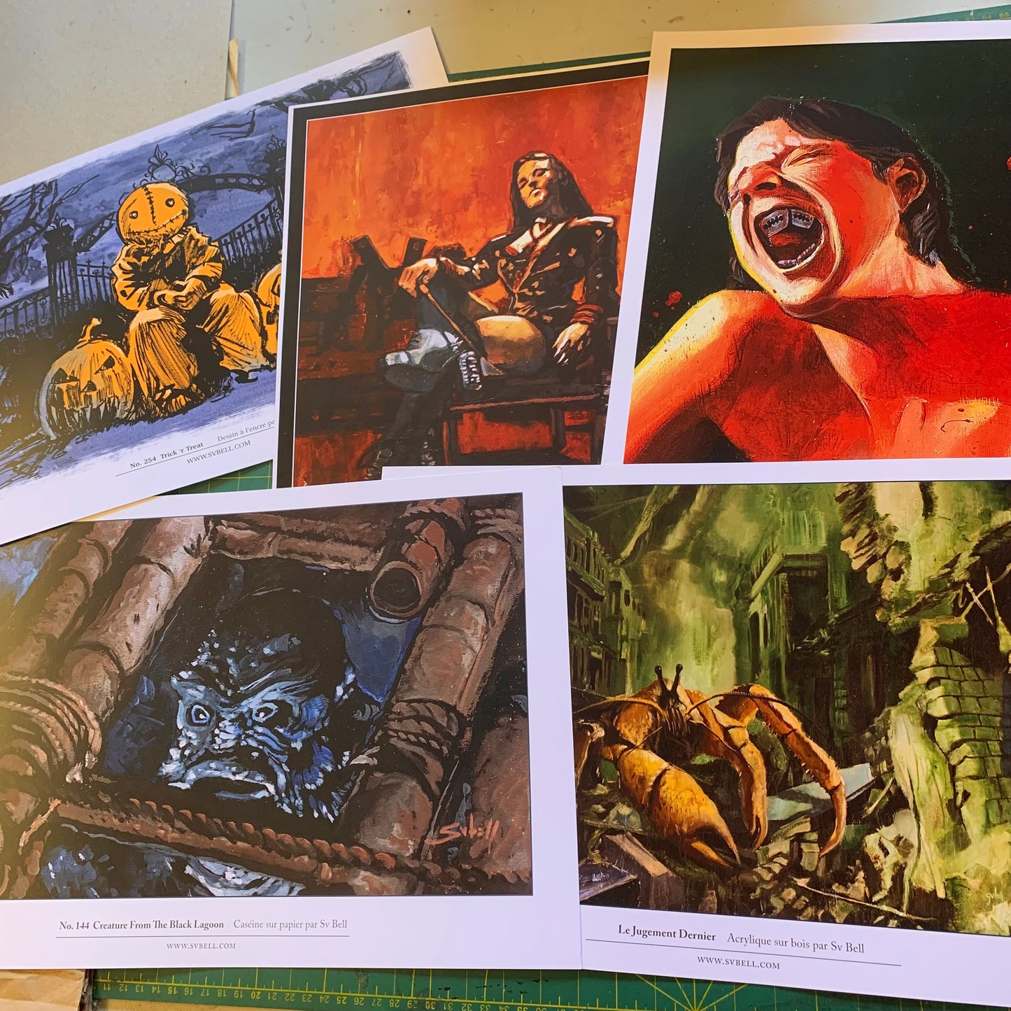 Lot 5 Affichettes Sv Bell (Set C)