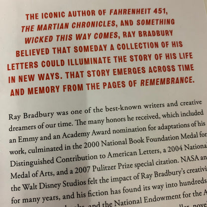 Remembrance — Selected Correspondence of Ray Bradbury